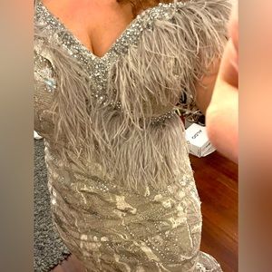 Beautiful one of kind high fashion Lebanese dress